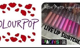 Colourpop - Ultra matte lipstick Lip Swatches