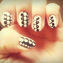 Black and white nail art ;)