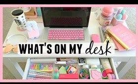 My Desk Essentials ♡ Desk Tour 2015! ThatsHeart