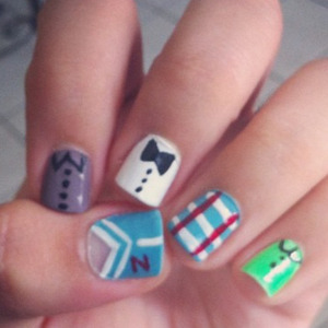 One Direction nails, Harry Styles, Louis Tomlinson, Zayn Malik, Liam Payne and Niall Horan outfits!