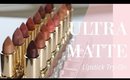 Trying on Lipsticks: L'Oréal Ultra Matte Highly Pigmented Lipsticks | Bailey B.
