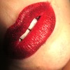 Red Glitter Lips