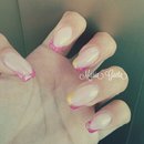French Nails/Colour French/Fucsia Nails/Yellow Nails/Nails