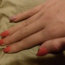 Red nails and disco pinkie 