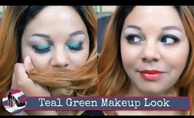 💄💋 Teal Green Makeup Look| Full Face Tutorial | tanishalynne