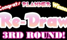 RE-DRAW 3RD Time | Planner Winner Claim Your Prize! | PrettyThingsRock