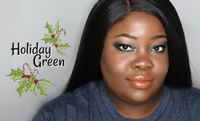 Green Holiday Makeup