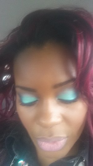 blue gel liner from Inglot, Eyeshadow from Lancome, YSL Touche Eclat HIghlighter Pen