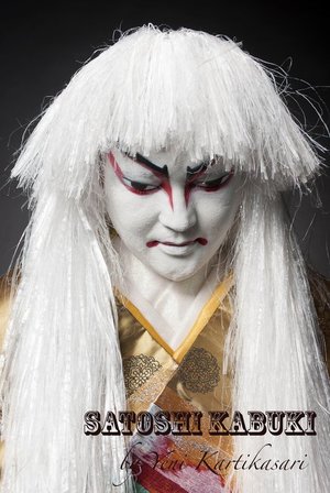 Kabuki makeup doll inspiration. Hair, makeup, kimono made by Me. 