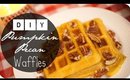 DIY Pumpkin Pecan Waffles // Inspired by the Bath & Body Works Candle!