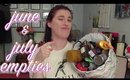 EMPTIES! June & July 2017 ~ Products I've Used Up #43
