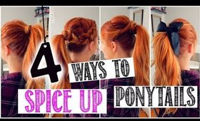 4 WAYS TO SPICE UP YOUR PONYTAIL!?