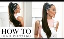How To: High Ponytail Using Kitsch Hair Accessories | Milk + Blush