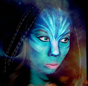 First try of avatar makeup last Halloween 