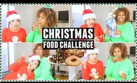 TRYING WEIRD CHRISTMAS FOOD with Glozell!