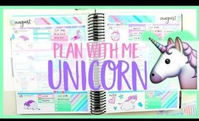 Plan With Me ♡ Unicorn (Erin Condren Horizontal)