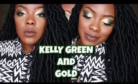 KELLY GREEN AND GOLD EYESHADOW│Tamekans