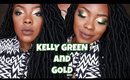 KELLY GREEN AND GOLD EYESHADOW│Tamekans