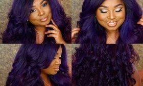 HerHairCompany INC Purple hair!