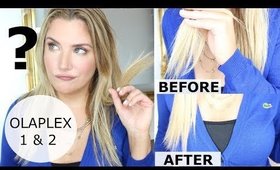 REAL OLAPLEX 1 AND 2 BEFORE AND AFTER ( DONE BY A PRO WITH ORIGINAL PRODUCTS)