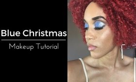 Blue Christmas Makeup Tutorial