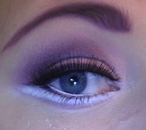 cut crease with sugarpill poison plum eyeshadow and Tako used as eyeliner