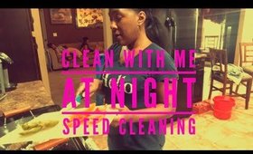 COOK AND CLEAN WITH ME AT NIGHT|SPEED CLEANING