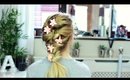 Prom hair tutorial: Topsy turvy ponytail with hair extensions
