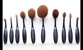 IKATEHOUSE:Oval Makeup Brush Set