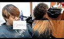 Full sew in w/lace closure cut into a grown out pixie
