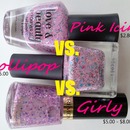 Pink Sprinkled Polishes, Oh My! :)