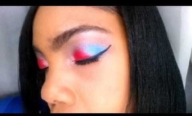 Simple & Bold 4th of July Makeup Look (Pics)
