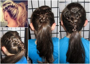 Edgy Ponytail, So annoying when you re- create a hairstyle and it doesn't look half as good as when it's on blonde hair!
