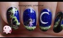 Fairy love nail art tutorial (glow in the dark)