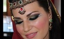 Exotic Arabic Inspired Makeup - Gold, Green & Red المكياج العربي