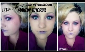Effie Trinket from The Hunger Games makeup tutorial