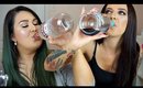 Somewhat Drunk Get Ready With Us | Clubbing Makeup