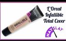 L'Oreal Infallible Total Cover Foundation Review + Swatch