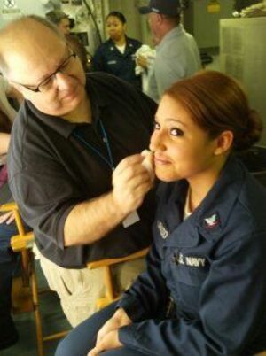 This was on the set of Capt. Philips. The movie was being filmed on my ship.