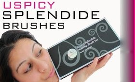 USpicy Splendide 8 Piece MakeUp Brush Demo Review Video Blog