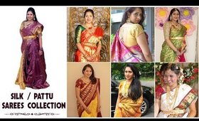 Pattu/Silk Saree Collection | Kanchi Pattu, Uppada Pattu, Pochampally Ikat, Benaras | Deepikamakeup