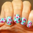 Floral nails!