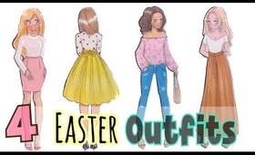 HOW TO DRAW - 4 EASTER Outfits!!! 💕🐰