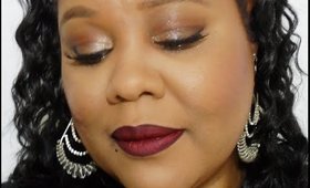 I am Crushing on These Shades: Brown, ,Sparkly Eyes, Deep Plum Lips!