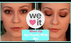 Get Ready With Me | Orange Smokey Eye |  Weheartit meetup