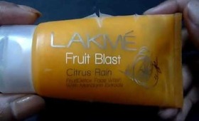 review : Fruit Blast Citrus Rain face wash by LAKME