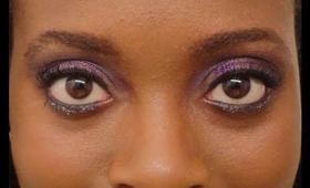 Holiday Glam   Purple and Silver Glitter New Years Look 2012 2013