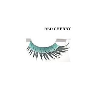 Red Cherry Shimmer & Feather Lashes - Mint Treat
