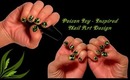 ~Poison Ivy Nail Art Tutorial~Comic Book Villain~Leafy Green Design~