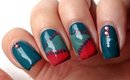 Green & Pink manicure with Andrea Fulerton rhinestones video tutorial